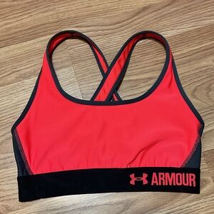 Under Armour Women's Vibrant Red Sports Bra